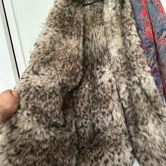 Handmade reversible faux fur coat - Picture 3 of 7